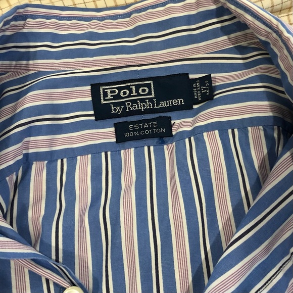 5 FOR $25 ⭐️ Polo by Ralph Lauren Striped Button Down - Picture 3 of 4